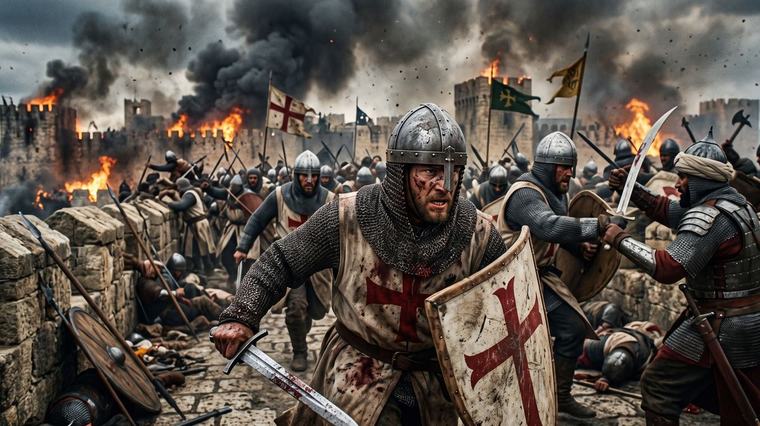 Nejkrvavější střet křížových výprav: Tři roky obléhání Akkonu