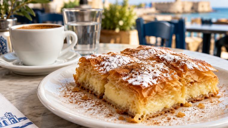 Řekové ji jedí už k snídani. Křupavá bougatsa je mnohem víc než obyčejný dezert