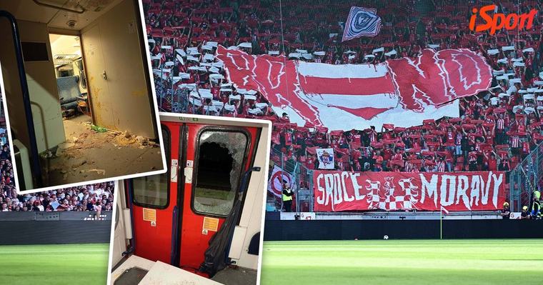 Hořký výjezd fanoušků Zbrojovky: fans nováčka nahnala policie do kolejí, řeší se i poničený vlak