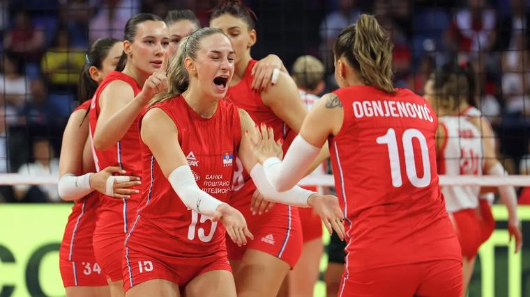 Bronz z ME volejbalistek patří Srbsku, bere medaili pošesté v řadě
