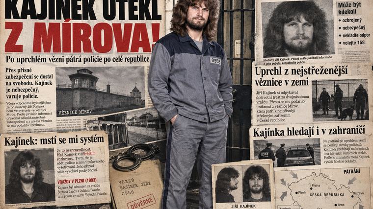 Jiří Kajínek: Doživotí, útěk z Mírova a prezidentská milost