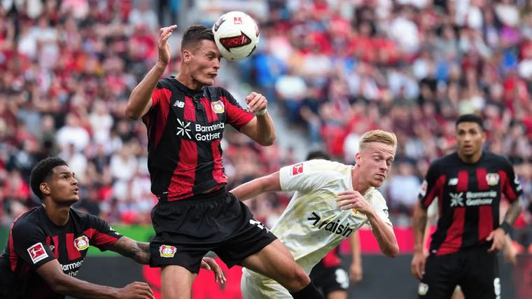 Schick se v německé lize opět trefil, Leverkusen přejel Union